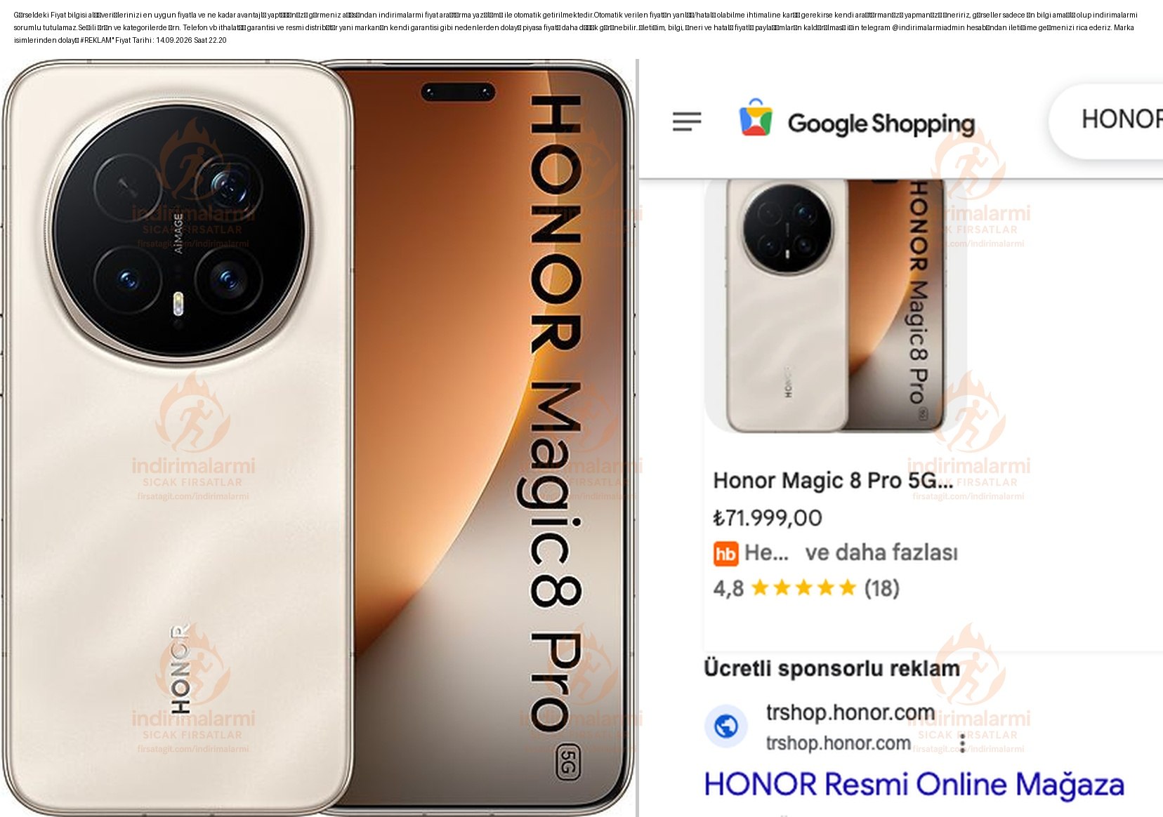 HONOR Magic 8 Pro 12512GB Akıllı Telefon Gün Işığı Sarısı