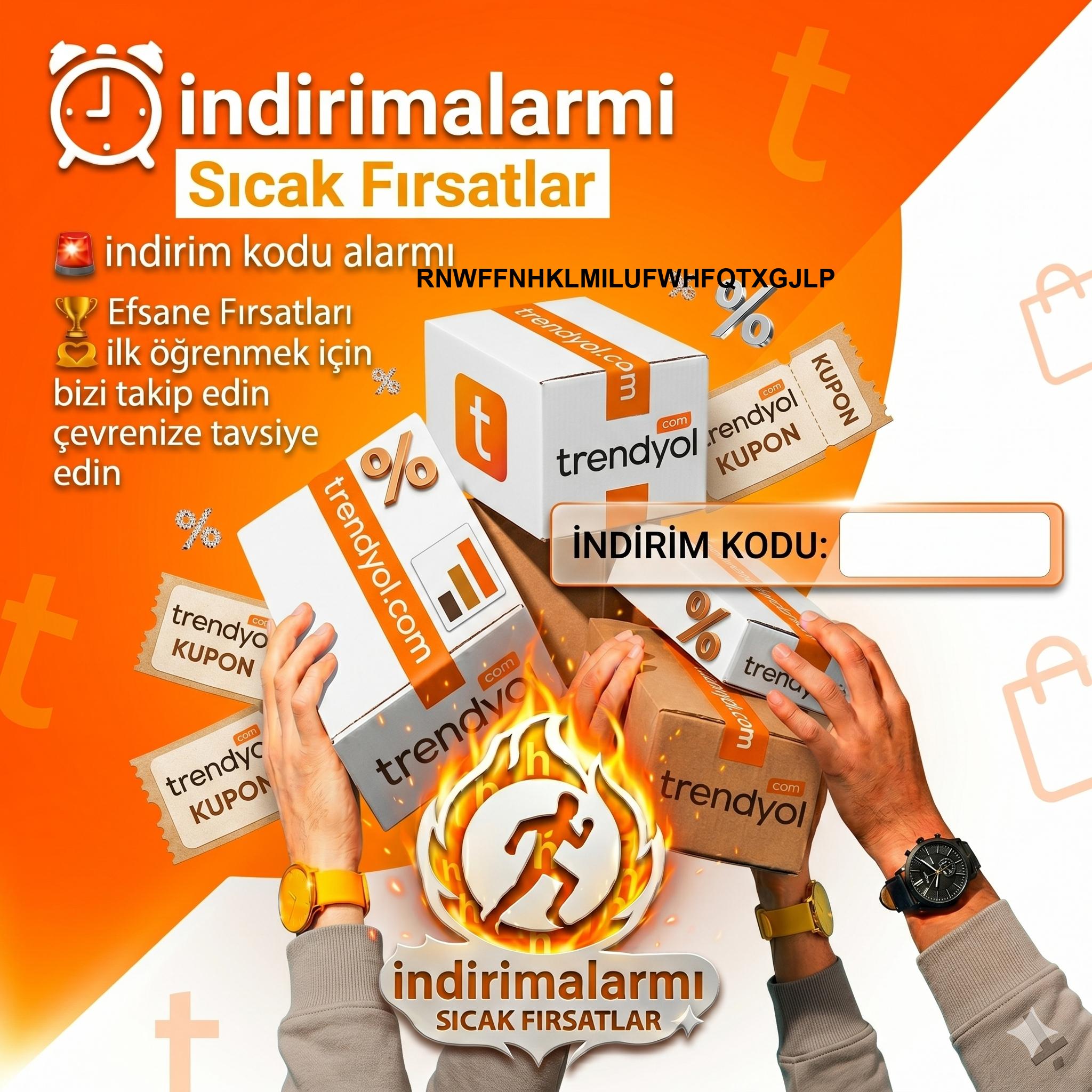 RNWFFNHKLMILUFWHFQTXGJLP koduyla Trendyolda 2000 TL ve üzeri 300 TL indirim!