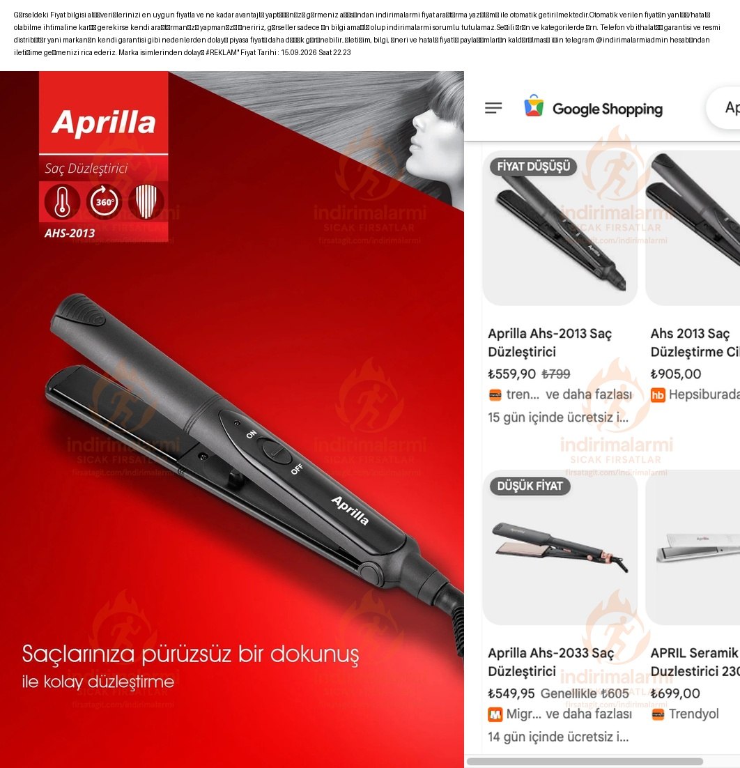 Aprilla Ahs 2013 Saç Düzleştirici, Seramik plaka, Otomatik kapanma, 230 derece, …