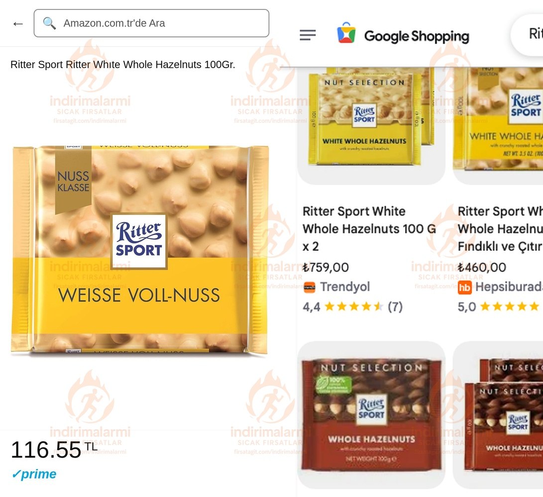 Ritter Sport Ritter Whıte Whole Hazelnuts 100Gr.