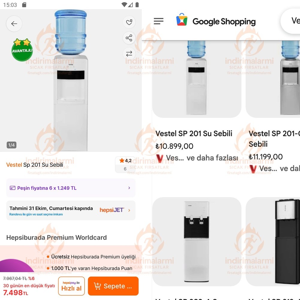 Vestel Sp 201 Su Sebili