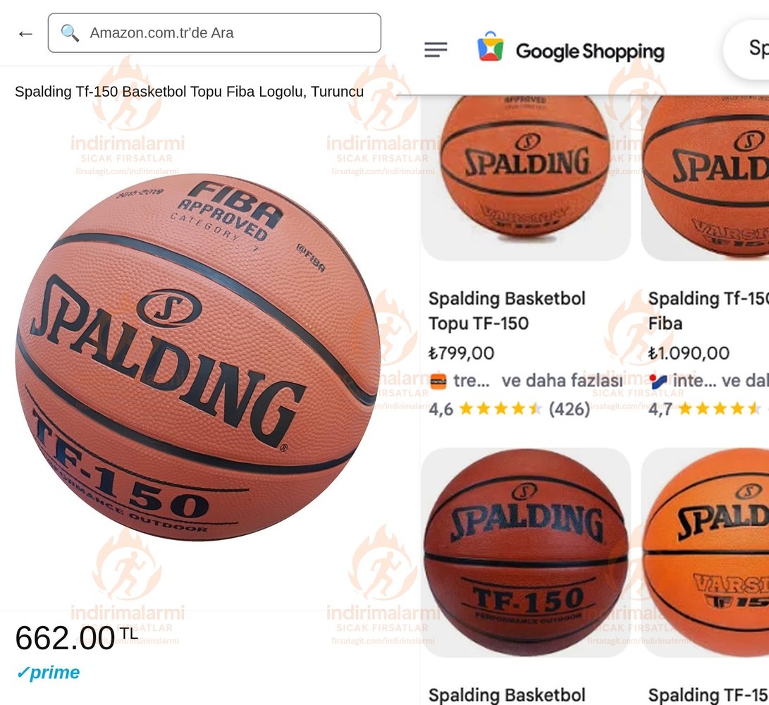Spalding Tf-150 Basketbol Topu Fiba Logolu, Turuncu
