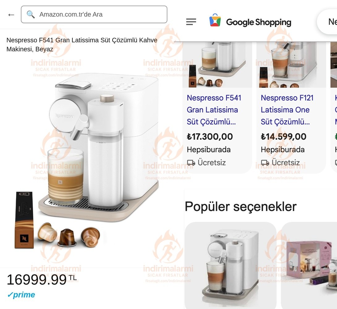 Nespresso F541 Gran Latissima Süt Çözümlü Kahve Makinesi, Beyaz