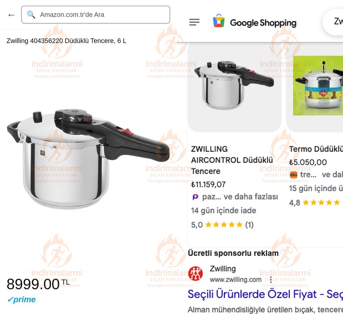 Zwilling 404356220 Düdüklü Tencere, 6 L