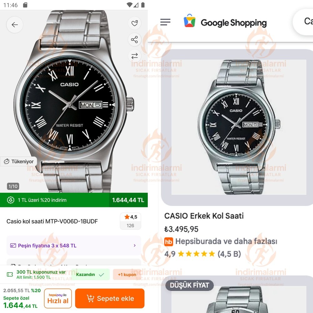 Casio kol saati MTP-V006D-1BUDF