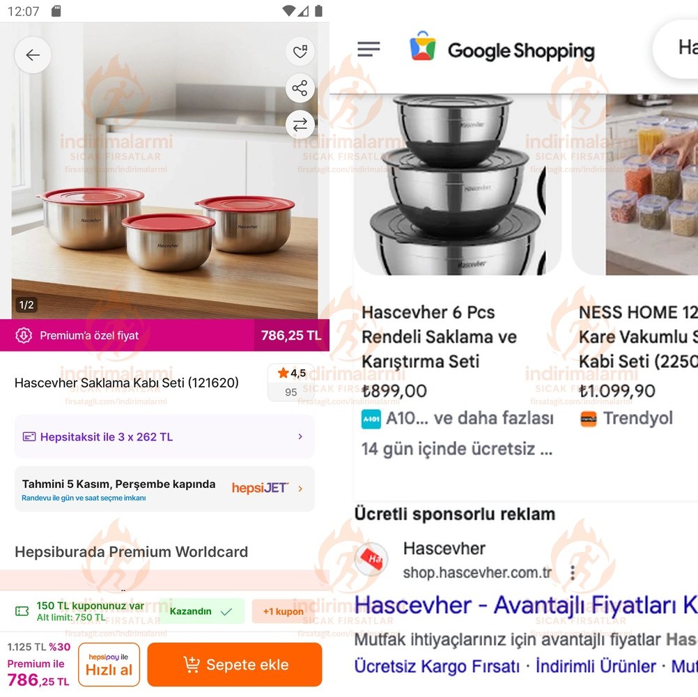 Hascevher Saklama Kabı Seti 121620