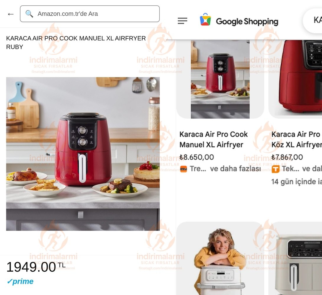 KARACA AIR PRO COOK MANUEL XL AIRFRYER RUBY