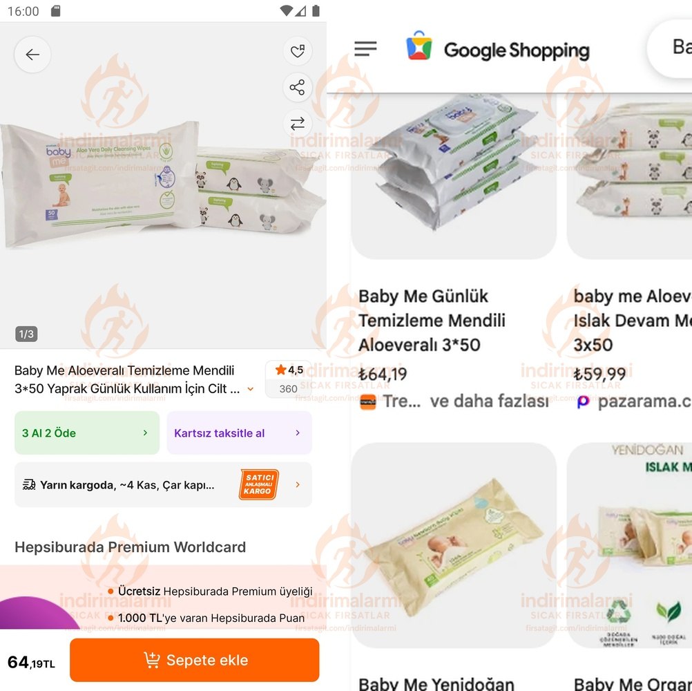 Baby Me Aloeveralı Temizleme Mendili 350 Yaprak Günlük Kullanım İçin Cilt Dostu …