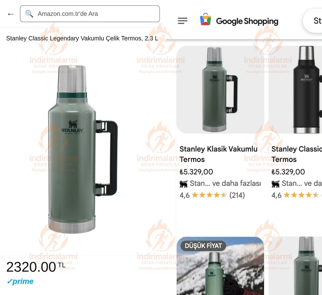 Stanley Classic Legendary Vakumlu Çelik Termos, 2.3 L