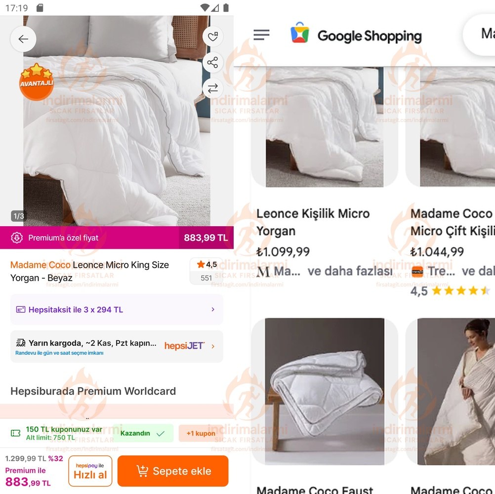 Madame Coco Leonce Micro King Size Yorgan – Beyaz