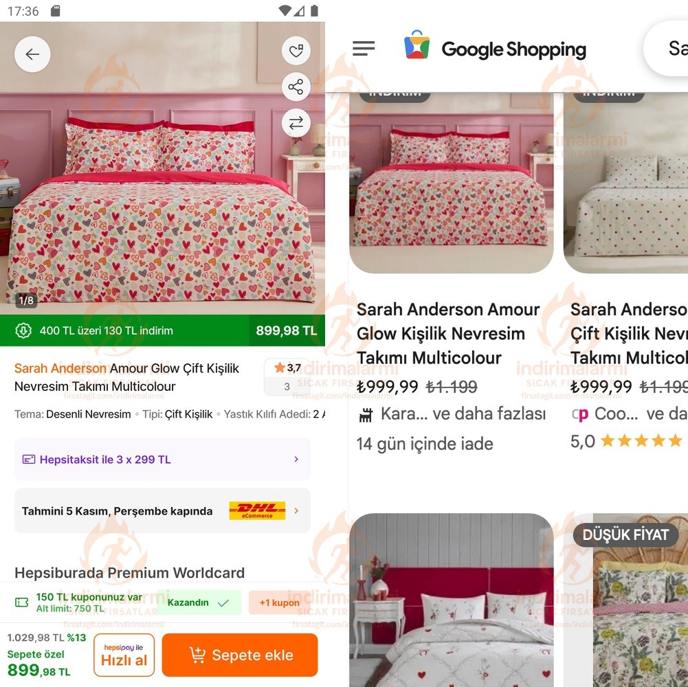Karaca Sarah Anderson Amour Glow Çift Kişilik Nevresim Takımı Multicolour
