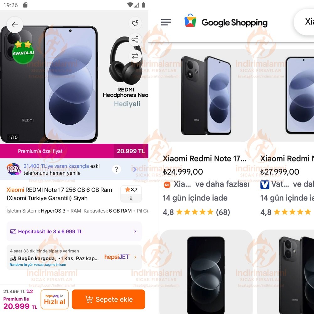 Xiaomi REDMI Note 17 256 GB 6 GB Ram Xiaomi Türkiye Garantili Siyah