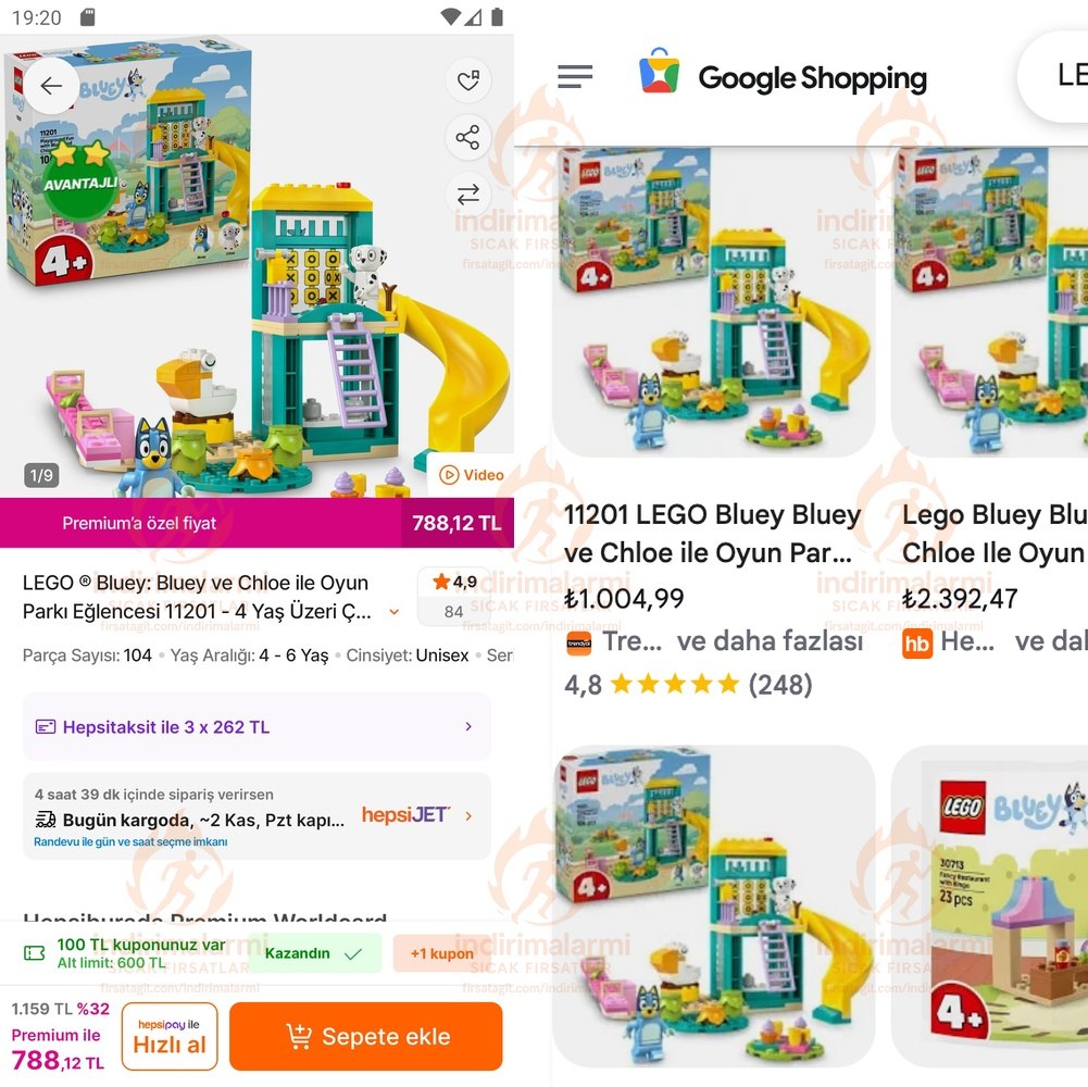 LEGO Bluey: Bluey ve Chloe ile Oyun Parkı Eğlencesi 11201 – 4 Yaş Üzeri Çocuklar…