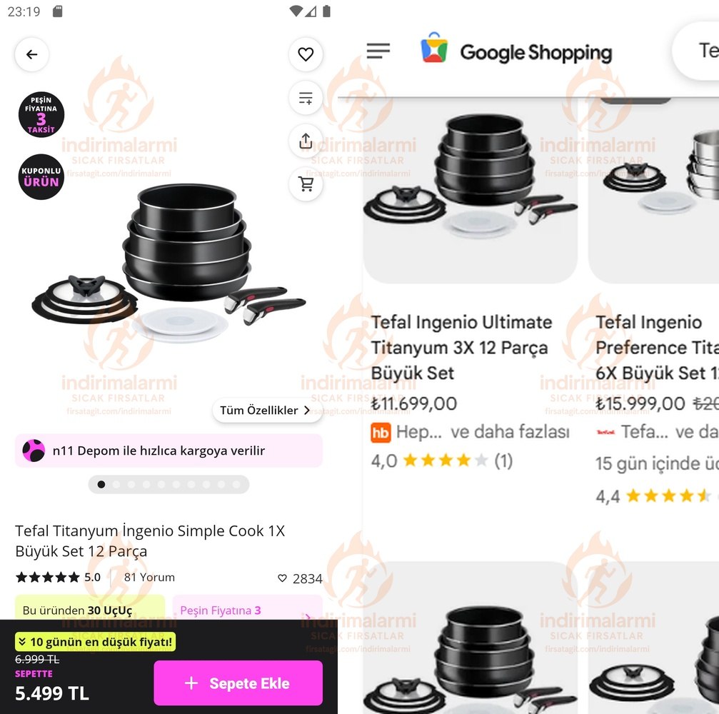 Tefal Titanyum İngenio Simple Cook 1X Büyük Set 12 Parça
