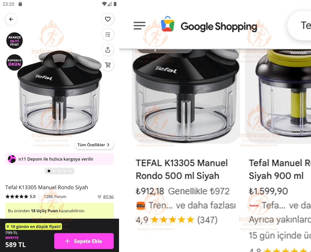 Tefal K13305 Manuel Rondo Siyah